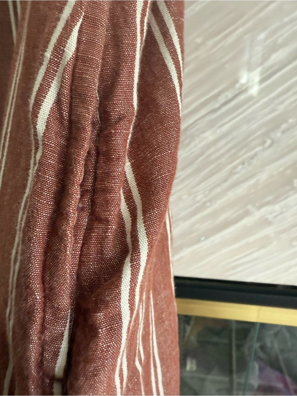 Pact organic Rust and White Striped Linen-Blend Maxi Dress - Picture 2 of 5